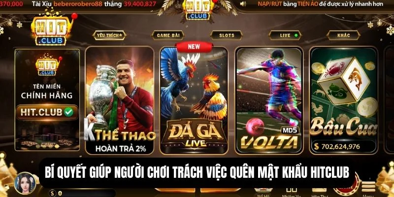 Quên mật khẩu Hitclub